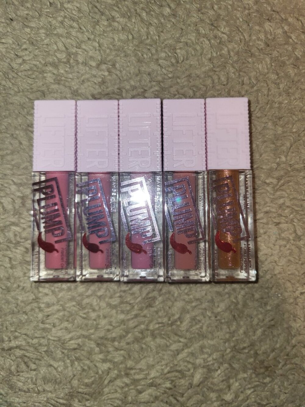 Maybelline Lifter Plump Lasting Lip Plumping Gloss 5 Total New Unopened